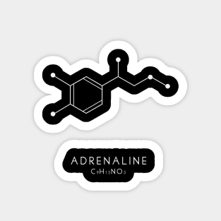 Adrenaline Molecular Structure Sticker